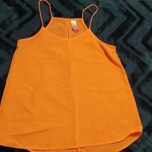 Peach spaghetti strap top
